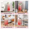 imageGiantex 15Drawer Organizer Cart Office School Storage Cart Rolling Drawer Cart for Tools Scrapbook Paper MulticolorRed
