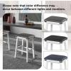 imageGiantex 24quot Counter Height Bar Stools Set of 2 Faux PU Leather Farmhouse Wood Barstools with Padded Seat Solid Wood Frame Max Load 330 Lbs Saddle Stools for Kitchen Island Pub WhiteWhite