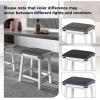 imageGiantex 24quot Counter Height Bar Stools Set of 2 Faux PU Leather Farmhouse Wood Barstools with Padded Seat Solid Wood Frame Max Load 330 Lbs Saddle Stools for Kitchen Island Pub WhiteWhite