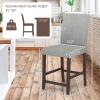 imageGiantex 24quot Upholstered Bar Stools Set of 2 Modern Linen Counter Height Bar Stools with Ergonomic Back Rubber Wood Legs ampamp Footrest Armless Barstools for Kitchen Island Cafe Restaurant GreyGrey