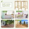 imageGiantex 26quot Counter Height Wood Bar Stools Set of 2 Boho Rattan Barstools Max Load 330 Lbs Armless Saddle Kitchen Stools Backless Wicker Bar Stools for Kitchen Counter Indoor Outdoor2