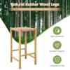 imageGiantex 26quot Counter Height Wood Bar Stools Set of 2 Boho Rattan Barstools Max Load 330 Lbs Armless Saddle Kitchen Stools Backless Wicker Bar Stools for Kitchen Counter Indoor Outdoor2