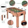 imageGiantex 37quot Foosball Table Wooden Competition Soccer Game Table w 2 Balls 2 Cup Holders Recreational Table Football for Arcades Game Room Bars Parties Family Night