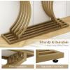 imageGiantex 39quot Entryway Console Table Gold Narrow Console Table wWhite Faux Marble Tabletop Long Sofa Table with Geometric Metal Legs Modern Entry Table for Living Room Entrance Foyer