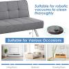 imageGiantex 3Seat Convertible Sofa Bed Sofa Bed w 3 Adjustable Angles Line Fabric ampamp HighDensity Sponge Durable Wood Frame ampampSturdy StainlessSteel Feet Suitable for Living Room Bedroom
