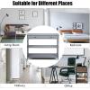 imageGiantex 3Tier Console Table with Drawers Narrow Entryway Table wStorage Shelves XDesign Sofa Side Tables for Hallway Modern Entry Tables for Foyer Living Room Bedroom BlackGrey