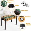 imageGiantex 48 Foosball Table Wooden Soccer Table Game wFootballs Suit for 4 Players Competition Size Table Football for Kids Adults Football Table for Game Room ArcadesWood