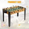 imageGiantex 48 Foosball Table Wooden Soccer Table Game wFootballs Suit for 4 Players Competition Size Table Football for Kids Adults Football Table for Game Room ArcadesWood