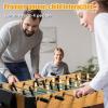 imageGiantex 48 Foosball Table Wooden Soccer Table Game wFootballs Suit for 4 Players Competition Size Table Football for Kids Adults Football Table for Game Room ArcadesWood