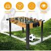 imageGiantex 48 Foosball Table Wooden Soccer Table Game wFootballs Suit for 4 Players Competition Size Table Football for Kids Adults Football Table for Game Room ArcadesWood