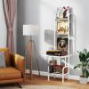 imageGiantex 5Tier Record Player Stand with Vinyl Storage Holds up to 200 Albums SpaceSaving ampamp Versatile Style White