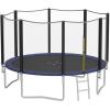 imageGiantex 8Ft 10Ft 12Ft 14Ft 15Ft 16Ft Trampoline for Kids Adults ASTM Approved Trampoline with Net Thickness Steel Pipes WearResistant All Weather Outdoor Large Recreational Trampoline with LadderLight Blue