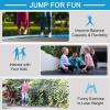 imageGiantex 8Ft 10Ft 12Ft 14Ft 15Ft 16Ft Trampoline for Kids Adults ASTM Approved Trampoline with Net Thickness Steel Pipes WearResistant All Weather Outdoor Large Recreational Trampoline with LadderLight Blue