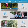 imageGiantex 8Ft 10Ft 12Ft 14Ft 15Ft 16Ft Trampoline for Kids Adults ASTM Approved Trampoline with Net Thickness Steel Pipes WearResistant All Weather Outdoor Large Recreational Trampoline with LadderLight Blue