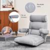 imageGiantex Adjustable Folding Sofa Chair  Lazy Floor Chair with Infinitely Adjustable Backrest Extendable Armrest ampamp Seat Couch Recliner for Meditation Reading Gaming Floor Chairs for Adults GrayGrey