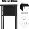imageGiantex Console Table Easy Assembly Entryway Table WStorage Drawer and Bottom Shelf MuftiFunctional Home Furniture for Hallway Living Room Bedroom Office 47 Inch Accent Hall Table Gray WashBlack