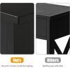 imageGiantex Console Table Easy Assembly Entryway Table WStorage Drawer and Bottom Shelf MuftiFunctional Home Furniture for Hallway Living Room Bedroom Office 47 Inch Accent Hall Table Gray WashBlack
