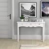 imageGiantex Console Table W3 Drawers for Living Room Bedroom Entryway Multifunctional Usage Accent Hall Table DeskWhite