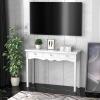 imageGiantex Console Table W3 Drawers for Living Room Bedroom Entryway Multifunctional Usage Accent Hall Table DeskWhite
