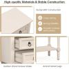 imageGiantex Entryway Table with Storage Rustic Small Console Table w 3 Drawers ampamp Open Bottom Shelf Skinny Wood Console Table Narrow Sofa Side Table for Living Room Foyer Hallway Entry Table BeigeBeige