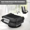 imageGiantex Floor Chair with 360 Degree Swivel Base Adjustable Backrest Lumbar Support Armrest Foldable Lazy Sofa Rocker for TV Reading Playing Video Games Gaming Chair Floor BeigeBrownBlackGray