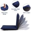 imageGiantex Floor Chair with Back Support 6 Adjustable Position Folding Sleeper Bed Video Game Chairs for Meditation Reading Watching TV Floor Gaming Chair BlackNavy