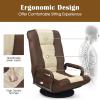 imageGiantex Floor Gaming Chair 360 Degree Swivel Floor Chair with Armrests 6 Adjustable Position Padded Backrest Folding Floor Chair Rocker for Games Lazy Sofa Lounger Gaming Chair Floor BlackGrayBrownBeige