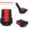 imageGiantex Floor Gaming Chair 360 Degree Swivel Floor Chair with Armrests 6 Adjustable Position Padded Backrest Folding Floor Chair Rocker for Games Lazy Sofa Lounger Gaming Chair Floor BlackGrayRed  Black