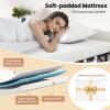 imageGiantex Folding Bed with Mattress and Top Pillow Cot Portable Guest Bed wMetal Frame Storage Pocket ampamp Cover SpaceSaving Rollaway Bed with Memory Foam Mattress for Adults 75quot x 31quotTwin