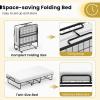 imageGiantex Folding Bed with Mattress for Adults Twin Size Rollaway Beds for Guest Space Saving Portable Foldable Bed wMemory Foam Mattress ampamp Metal Frame for Easy Storage 75quotx 38quotTwin