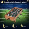 imageGiantex Foosball Table 27in Mini Football Table Game w 2 FootballsScore Keepers Wood Soccer Table Top for Kids Family Night Parties Game RoomsNatural