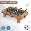 imageGiantex Foosball Table 27in Mini Football Table Game w 2 FootballsScore Keepers Wood Soccer Table Top for Kids Family Night Parties Game RoomsNatural