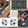 imageGiantex Foosball Table 27in Mini Football Table Game w 2 FootballsScore Keepers Wood Soccer Table Top for Kids Family Night Parties Game RoomsNatural