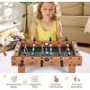 imageGiantex Foosball Table 27in Mini Football Table Game w 2 FootballsScore Keepers Wood Soccer Table Top for Kids Family Night Parties Game RoomsNatural