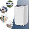 imageGiantex FullAutomatic Washing Machine Portable Compact 134 Cuft Laundry Washer Spin with Drain Pump 10 programs 8 Water Level Selections with LED Display 12 Lbs Capacity