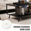 imageGiantex Marble Coffee Table 42 Modern Faux Marble Top Coffee Table with Metal Frame 2Tier Living Room Sofa Side Table with Storage Shelf Rectangular Accent Table for Living Room Office Black