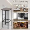 imageGiantex Metal Bar Stools Set of 4 26quot Backless Barstools with Metal Legs ampamp Footrest Breakfast Bar Dining Chairs Industrial Counter Height Stools for Kitchen Island Home Bar Dining Room GreyGrey