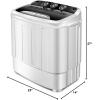 imageGiantex Portable Washing Machine 13lbs Washer and Spinner Combo SemiAutomatic Laundry Clothes Machine Compact Twin Tub Mini Washer for Apartment Camping Dorms RVBlackWhite