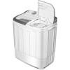 imageGiantex Portable Washing Machine 13lbs Washer and Spinner Combo SemiAutomatic Laundry Clothes Machine Compact Twin Tub Mini Washer for Apartment Camping Dorms RVGrayWhite