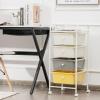 imageGiantex Rolling Storage Cart with 6 Drawers Multipurpose Mobile Organizer Cart for Tools Scrapbook Paper Home Office School BlackBeigeYellowGray