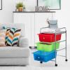 imageGiantex Rolling Storage Cart with 6 Drawers Multipurpose Mobile Organizer Cart for Tools Scrapbook Paper Home Office School BlackMulticolor