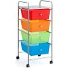 imageGiantex Rolling Storage Cart with 6 Drawers Multipurpose Mobile Organizer Cart for Tools Scrapbook Paper Home Office School BlackMulticolor