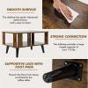 imageGiantex Small Wood Coffee Table 2Tier Tea Table wOpen Storage Shelf ampamp Supportive Legs Easy Assembly MidCentury Center Table for Living Room Reception Room