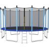 imageGiantex Trampoline for Kids Adults ASTM Approved 8 10 12 14 15 16Ft Big Trampoline with Ladder Thickness Steel Pipes WearResistant All Weather Outdoor Large Recreational Trampoline with Net16Ft 6 Legs