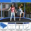 imageGiantex Trampoline for Kids Adults ASTM Approved 8 10 12 14 15 16Ft Big Trampoline with Ladder Thickness Steel Pipes WearResistant All Weather Outdoor Large Recreational Trampoline with Net8Ft 3 Legs