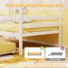 imageGiantex Twin House Bed with Trundle Bed Twin Wooden Twin Bed Frames with Roof Chimney ampamp Window Montessori House Bed with Safety Guardrails House Trundle Bed for Kids Boys Girls Teens WhiteWhite