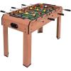 imageGiantex 37quot Foosball Table Wooden Competition Soccer Game Table w 2 Balls 2 Cup Holders Recreational Table Football for Arcades Game Room Bars Parties Family Night