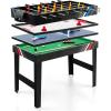 imageGiantex 4in1 Multi Game Table 49 Inch Combination Game Tables with Adult Size Foosball Table Slide Hockey Table Ping Pong Table Pool Table Combo Game Table Set for Indoor Home Game Room