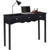 imageGiantex Console Table W3 Drawers for Living Room Bedroom Entryway Multifunctional Usage Accent Hall Table DeskBlack
