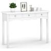 imageGiantex Console Table W3 Drawers for Living Room Bedroom Entryway Multifunctional Usage Accent Hall Table DeskWhite